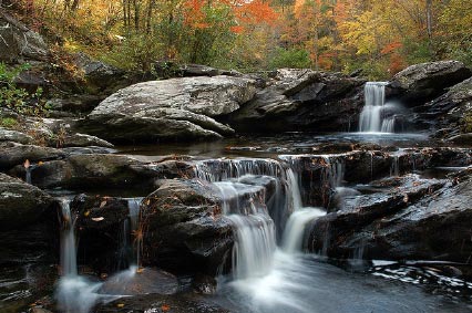 Devil's Den Falls in the Talladega National Forest